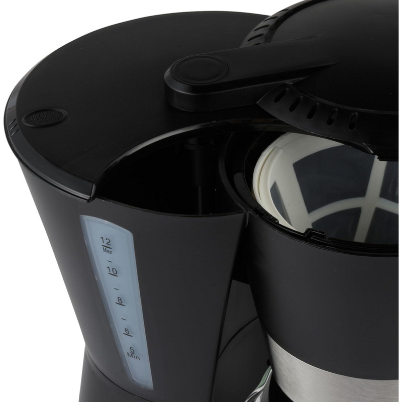Progress Filter Coffee Maker Machine Auto Shut-Off 1080 W 1.5 L Black