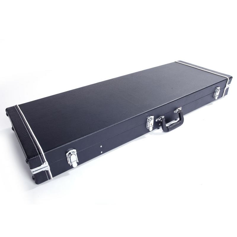 ST High Grade Electric Guitar Square Hard Case Microgroove Flat Black