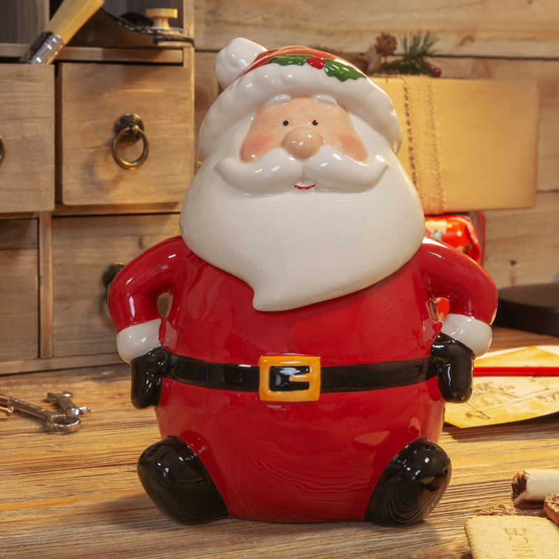 Santa Cookie Jar 26cm