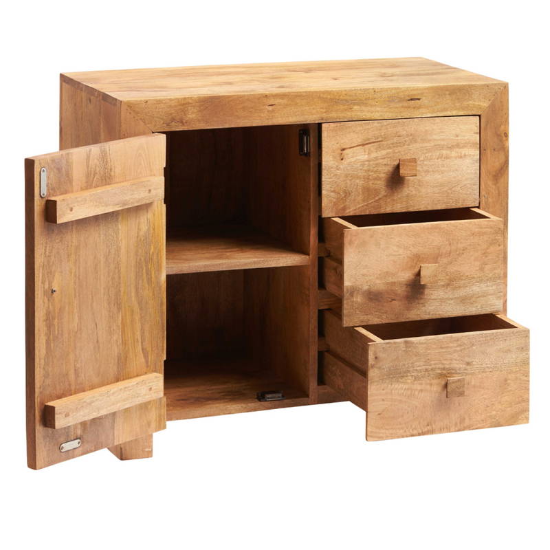 Toko Light Mango 3 Drawer Sideboard
