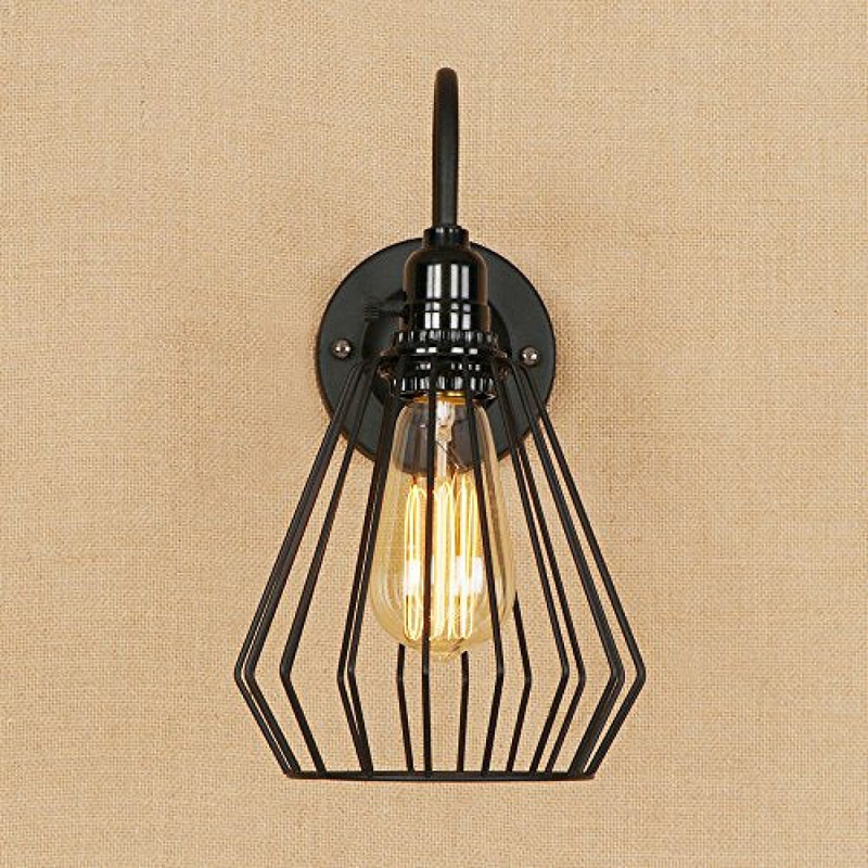 Black Cage wall lights ~2670