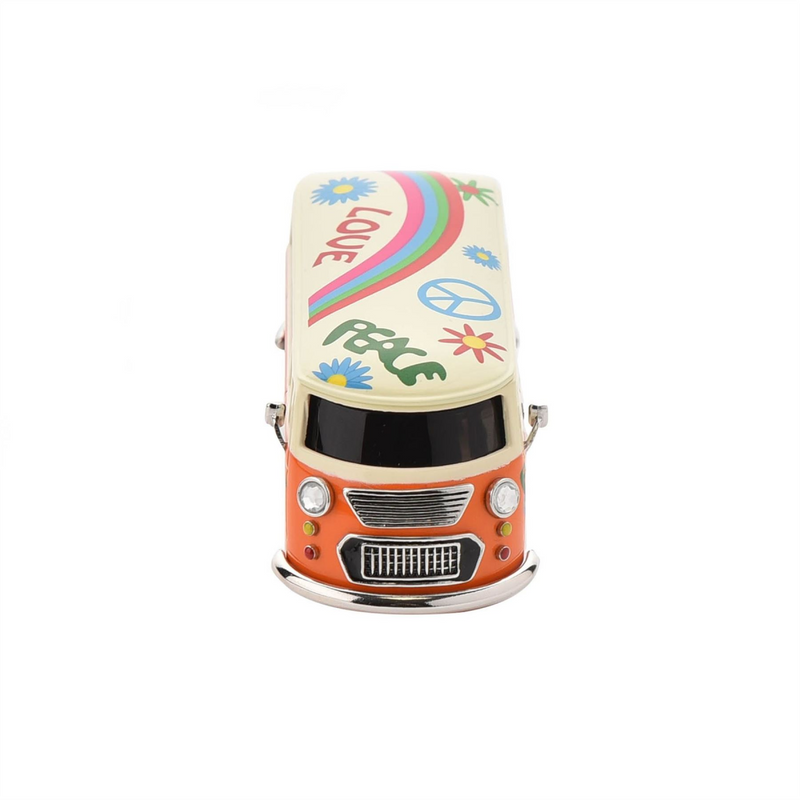 Wm Widdop Miniature Clock - Orange Camper