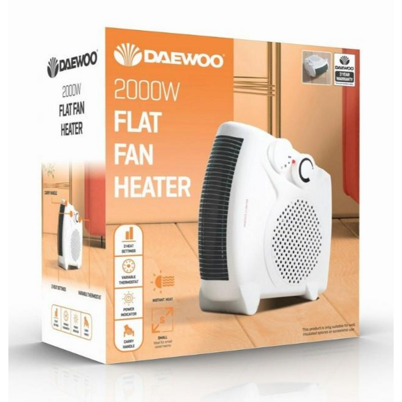 Daewoo Flat Fan Heater 2000W