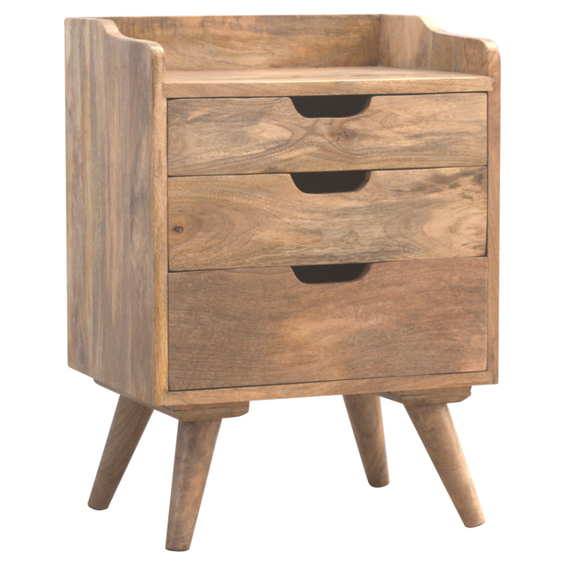 Artisan Furniture Solid Wood 3 Drawer Gallery Bedside