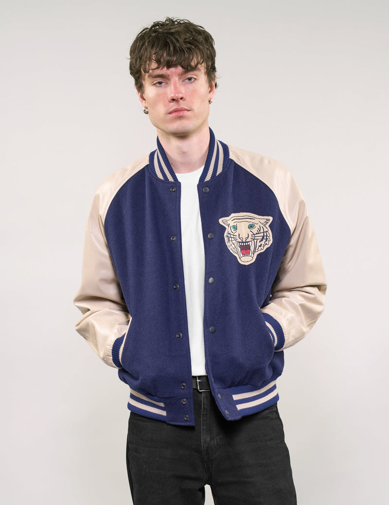 IMMORTAL Varsity Bomber Jacket - Blue