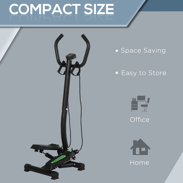 Stepper Step Machine w/ Resistance Bands Fitness Exercise Workout HOMCOM
