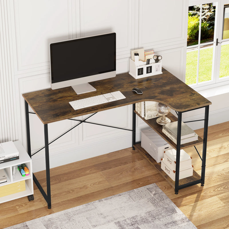 1PC Computer Table L-Shaped Office Desk  PC Laptop Table Workstation Study Writing Desk Dining Gaming Table