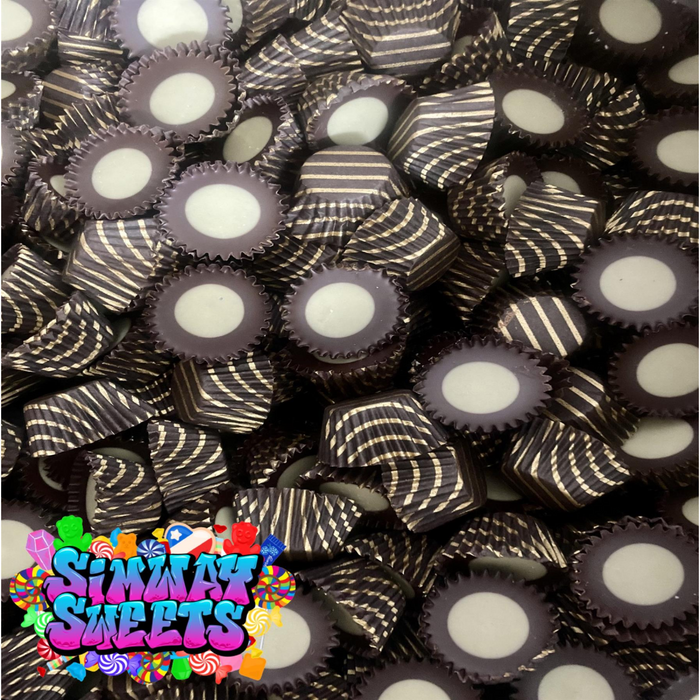 Milk Chocolate Mint Flavour Icy Cups Retro Sweets Gift Jar - 535g