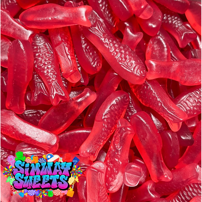 Cherry Fish Gummy Sweets Jelly Retro Sweets Gift Jar - 700g