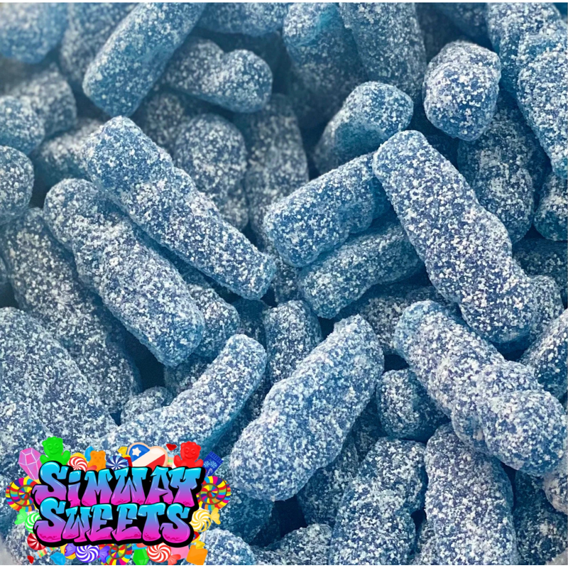 Fizzy Blue Babies Retro Sweets Gift Jar Blue Sweets - 700g