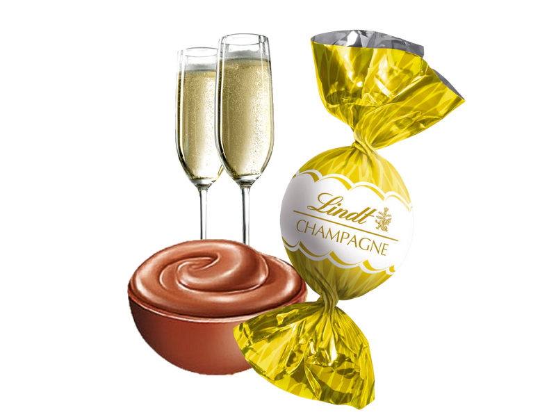 Lindt Champagne Milk Chocolate Truffles