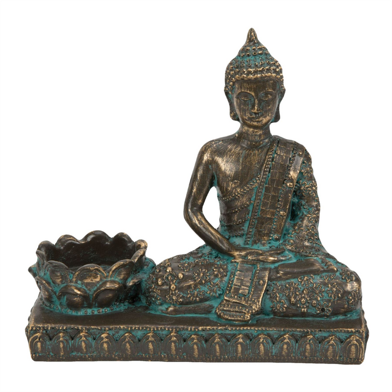 Thai Buddha Figurine Tea Light Holder 16.5cm