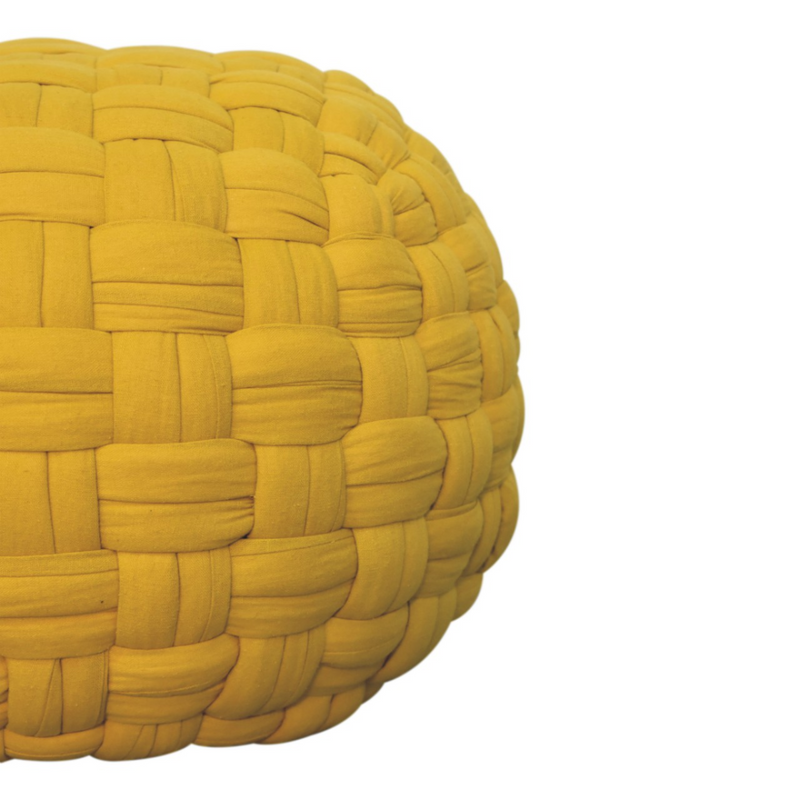 Artisan Furniture Mustard Tube Pouffe
