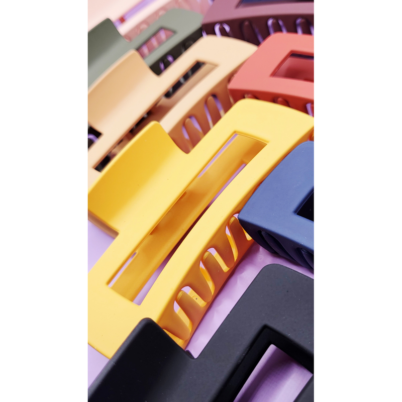 Bold Block Colour Hair Clamps Pack of 12