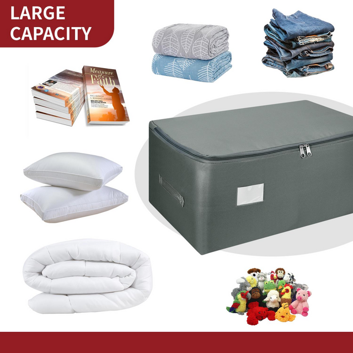 VINSANI 3PK STORAGE BAGS MEDIUM DGREY 1010291