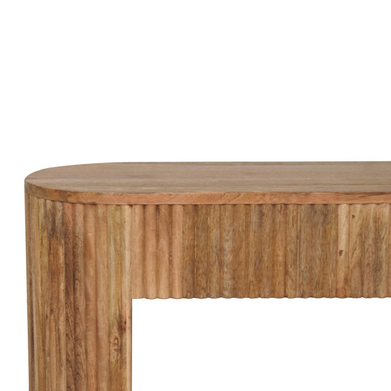 Artisan Furniture Solid Wood Soba Straight Media Unit, Beige