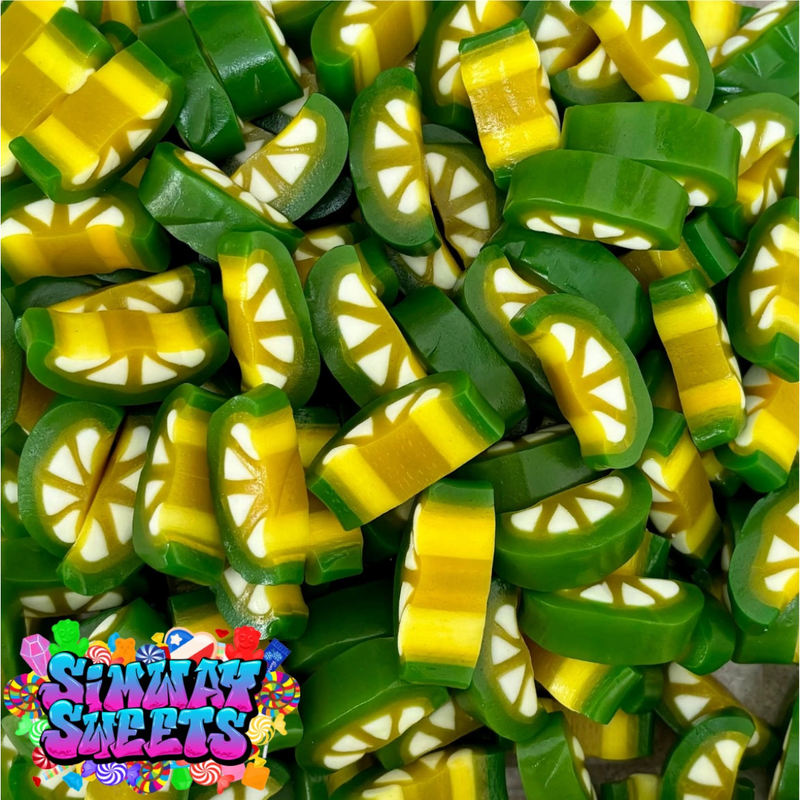 Lemon & Lime Slices Retro Gummy Sweets Gift Jar - 705g