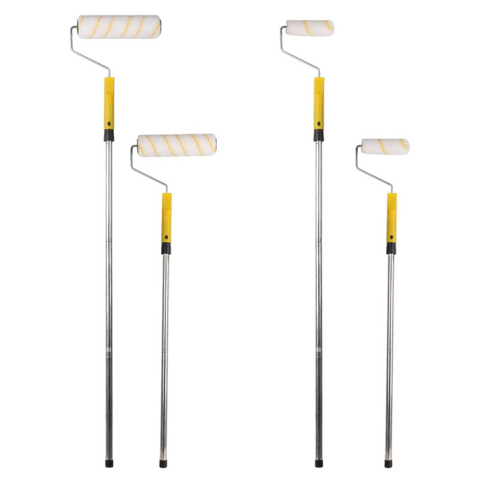 Paint Roller Set Paint Rollers with Extension Pole Tray Paint Brush Roller Sleeves for Painting Wall Ceiling