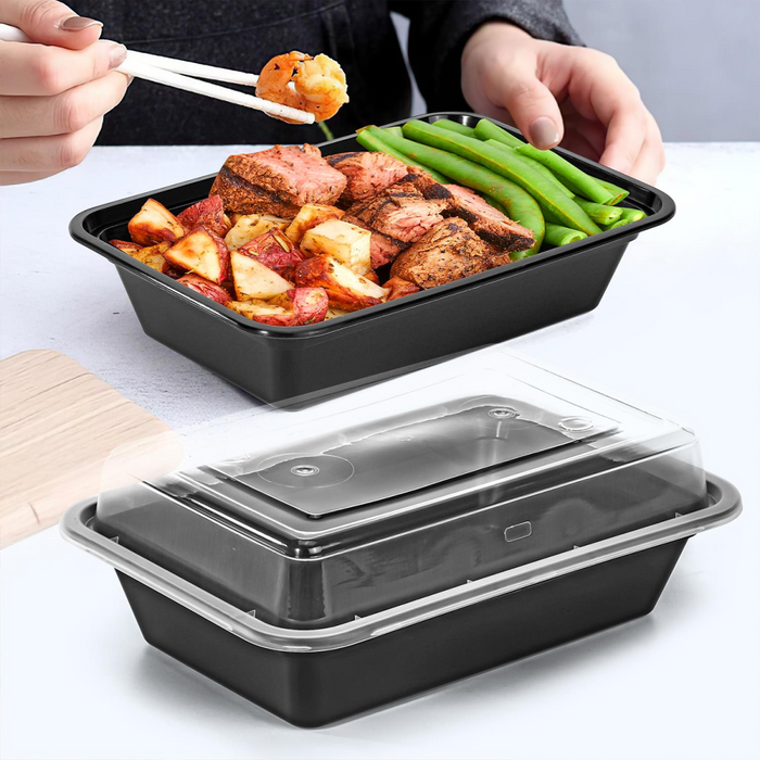 VINSANI 20pk 1 COMPARTMENT MEAL PREP CONTAINERS 1010473