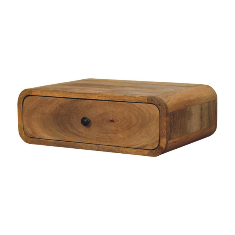 Artisan Furniture Solid Wood Avora Wall-Mounted Oak-ish 1 Drawer Nightstand