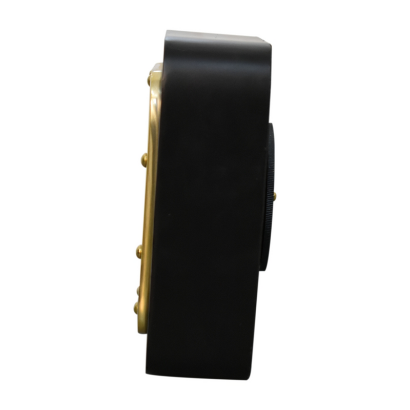 Artisan Furniture Black and Gold Small Table Clock