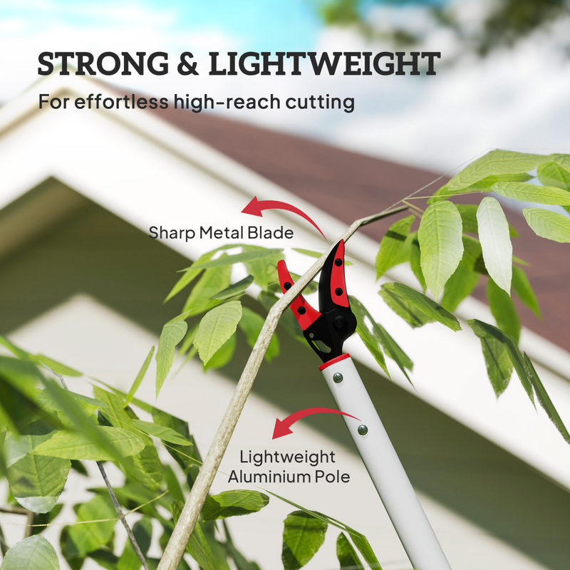 Outsunny 120 cm Tree Pruner Long Reach, Lightweight & Strong