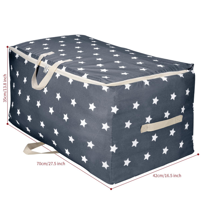 VINSANI 3pc STORAGE BAGS NAVY BLUE STAR 0000344