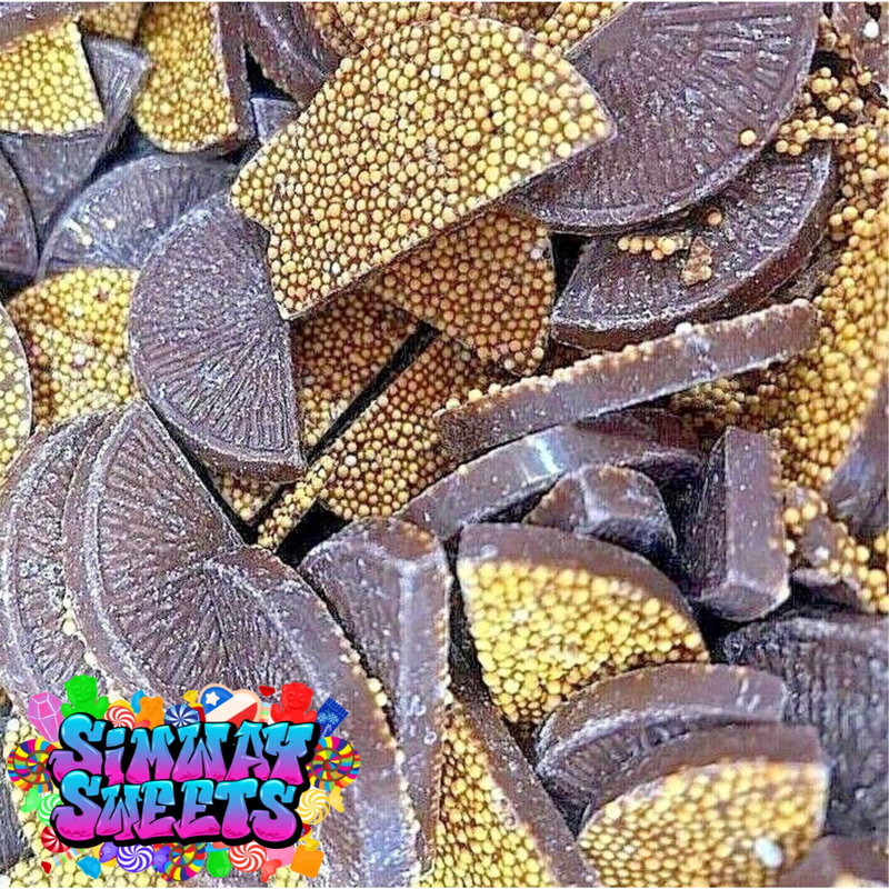 Milk Chocolate Orange Jazzies Jazzles Slices Retro Sweets Gift Jar - 600g