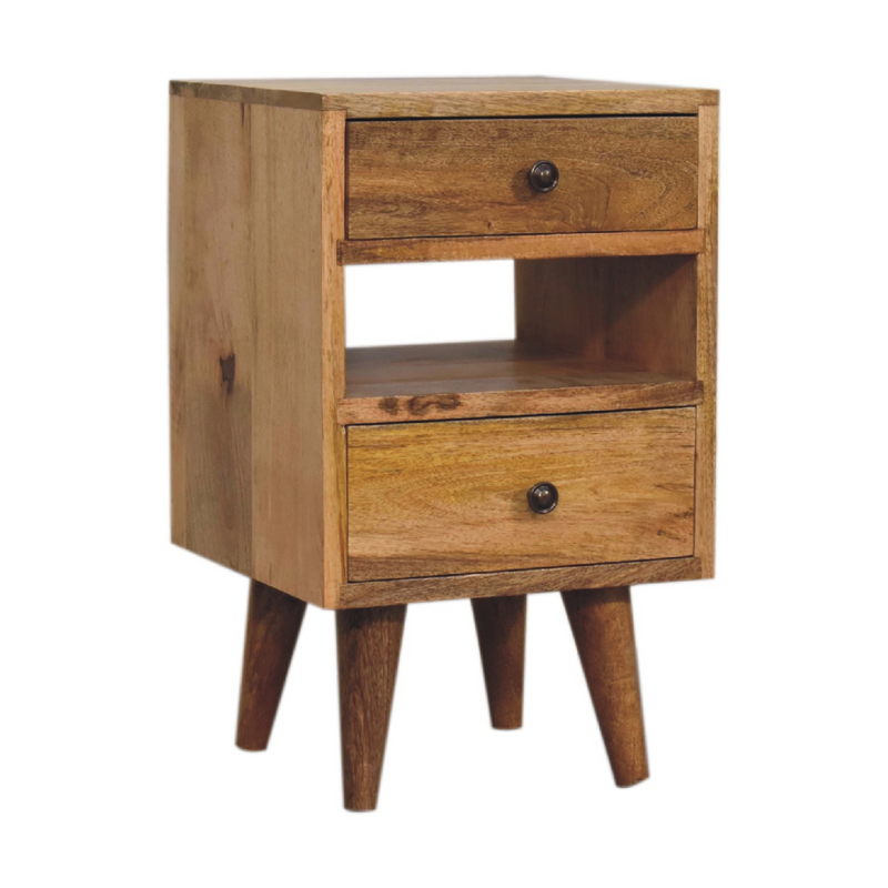 Artisan Furniture Solid Wood Mini Classic Multi Oak-ish Bedside