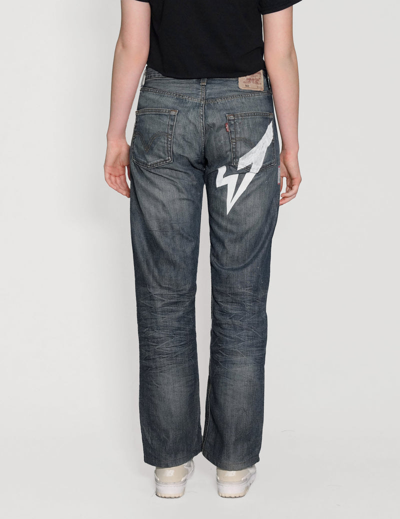 'Love Will Tear Us Apart' Jeans in Indigo
