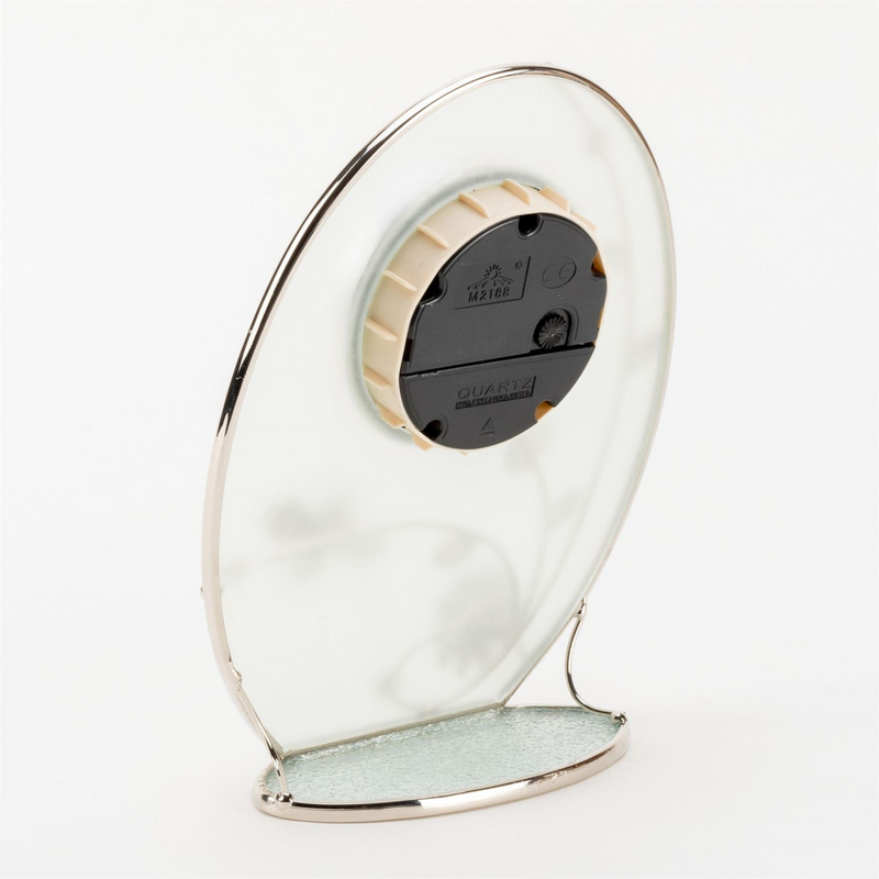 Wm.Widdop Sophia Classic Glass & Wire Bumble Bee Mantel Clock