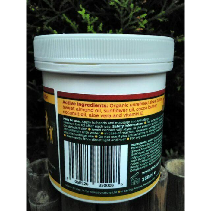 10  Pots of Sheaqueous Aqueous Cream with Organic Shea Butter, Almond Oil, cocoa butter, vitamin E. A natural aqueous cream for very dry skin, for Sensitive Skin, Children, Eczema prone skin , Use in Pregnancy for expanding tummy NO ADDED FRAGRANCE
