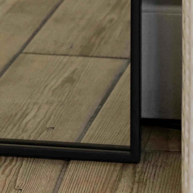 Yōko- Black Metal Gentle Arch Mirror - 150cm x 60cm,