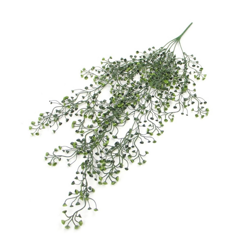 Pack of 6 x Hanging UV and Fire Resistant Artificial String Pearl Plant 75cm