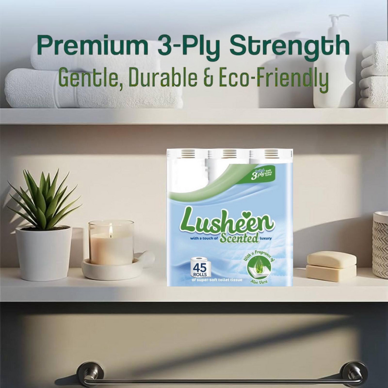 TASK LUSHEEN ALOE X 45 SOFT TOILET ROLLS