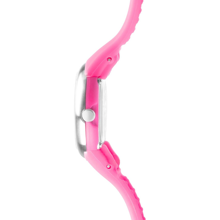 Limit Girls Analogue 100M Water Resistant, White Dial, Pink Silicone Strap Watch