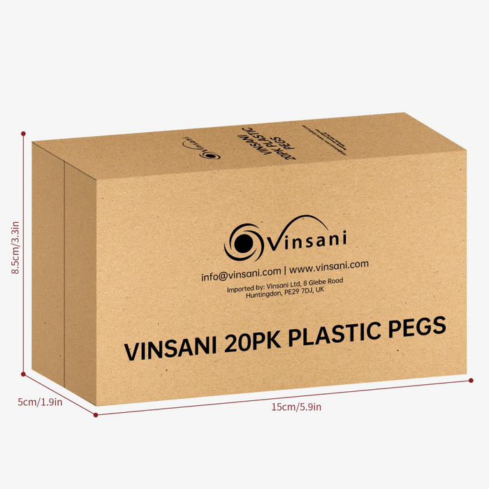 VINSANI 20PK PLASTIC PEGS 1010509