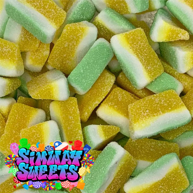 Pina Colada Slices Retro Fizzy Gummy Sweets Gift Jar - 660g