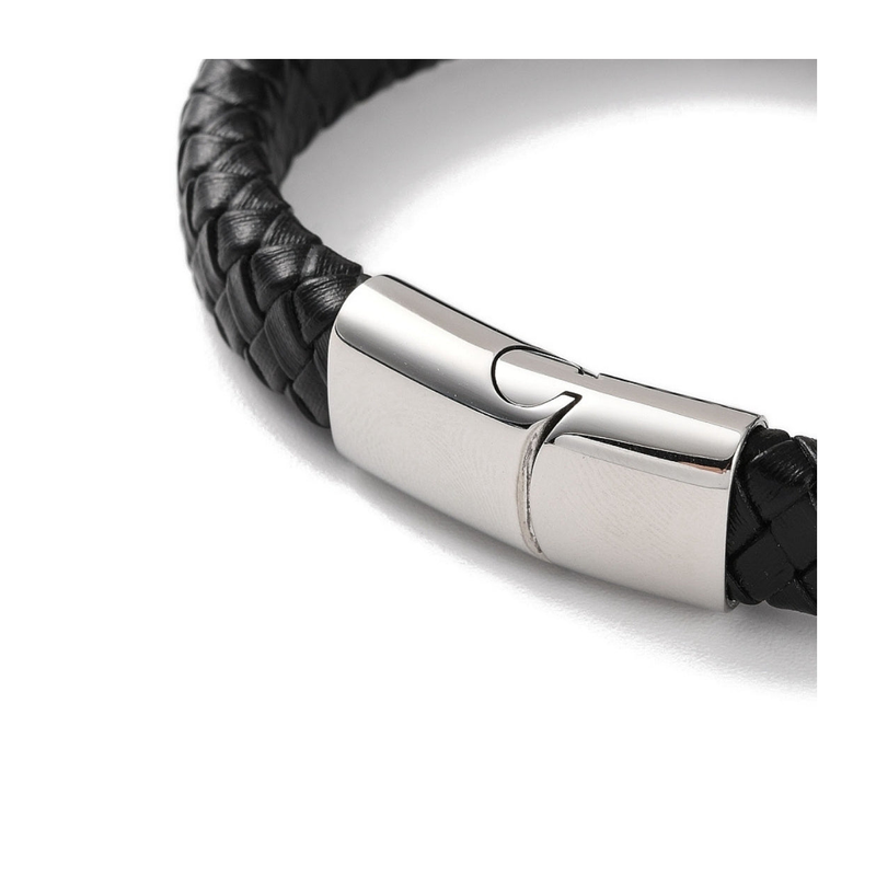 Men's Angel Feather Black Bracelet