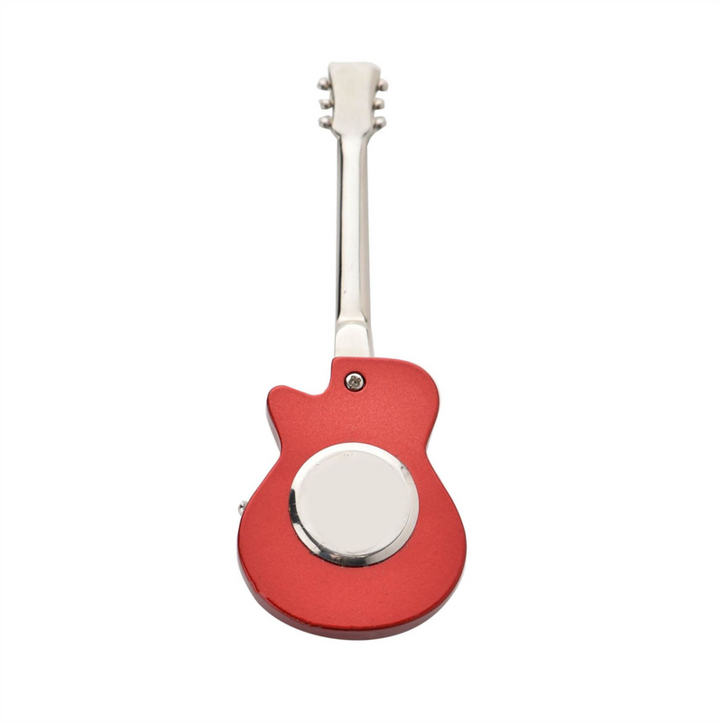 Wm.Widdop Miniature Clock - Red Guitar