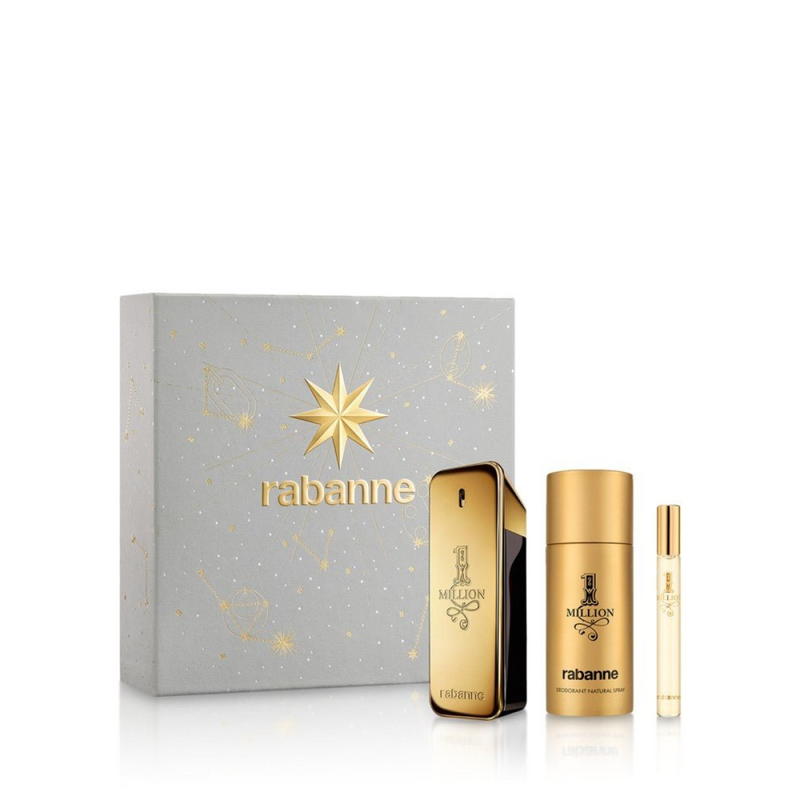 Paco Rabanne 1 Million Gift Set (Eau De Toilette Spray 100ml  Deodorant Spray 150ml  Eau De Toilette Spray 10ml)