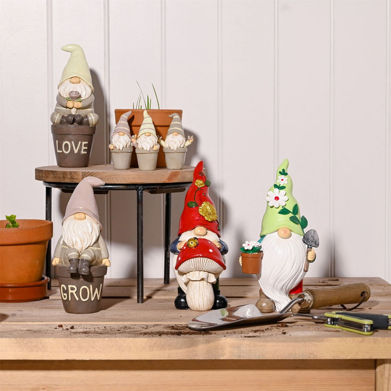 Country Living Set of 3 Mini Potted Gonks