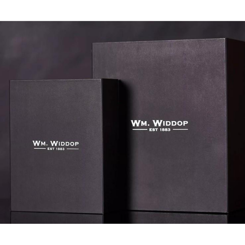 Wm.Widdop Black & Gold Mantel Alarm Clock