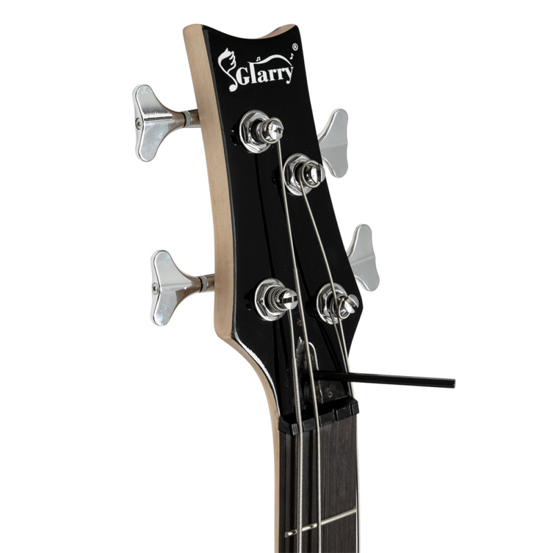 GIB Electric Bass Guitar Full Size 4 String Black