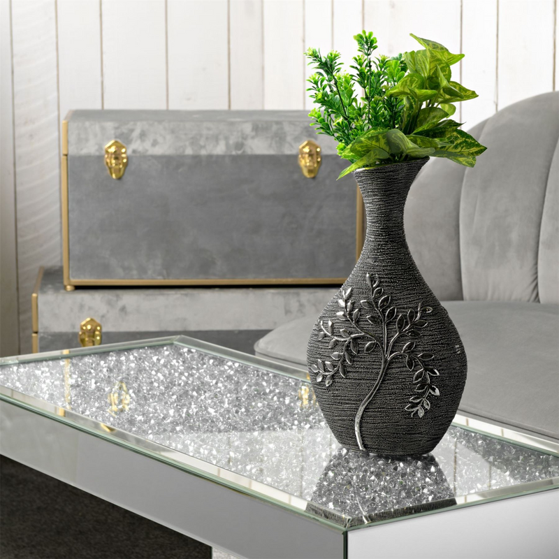 Textured Grey Branch Bottle Vase 35cm