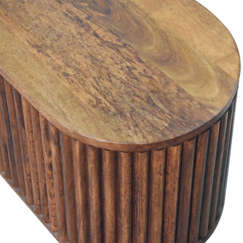 Artisan Furniture Solid Wood Reeve Lid-up Blanket Box, Light Brown