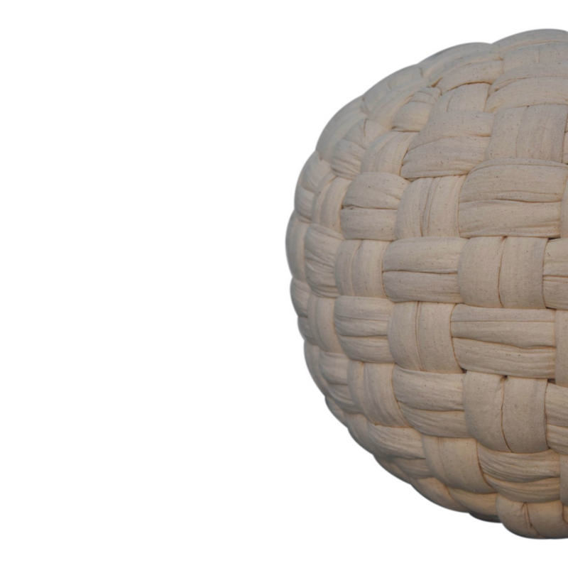 Artisan Furniture White Tube Pouffe