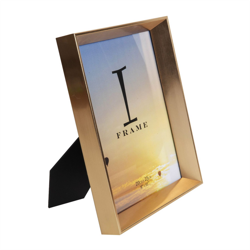 iFrame Gold Angled Box Photo Frame 8" x 10"