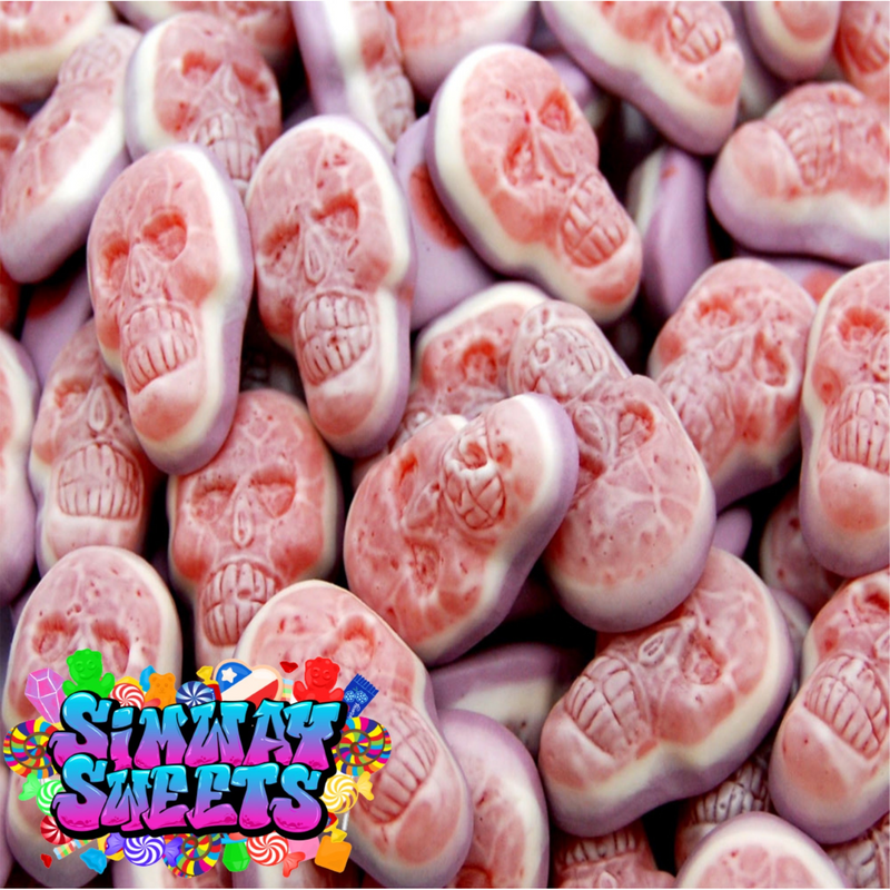 Jelly Skulls Jelly Filled Sweets Gummy Retro Sweets Gift Jar - 750g