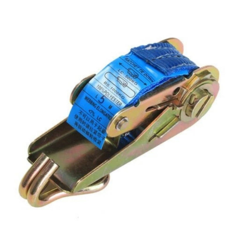 Ratchet Straps Tie Down 4 x 25mm endless 5 Metre Blue1500kg Lashing Straps UK